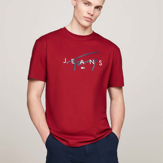 Tommy Hilfiger Ανδρική κοντομάνικη μπλούζα Signature Logo Crew Neck T-Shirt
